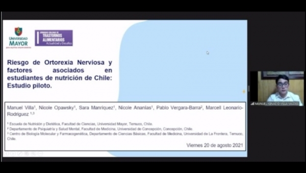 Trabajo de estudiantes de Nutrición y Dietética obtiene primer lugar en jornada de trastornos alimentarios